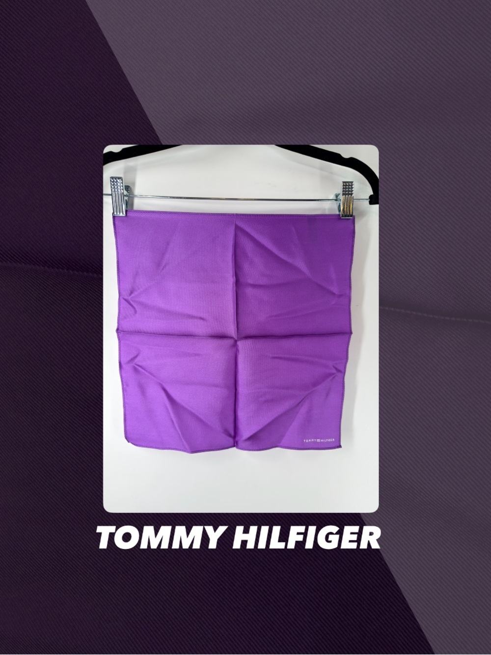 EUC Tommy Hilfiger Purple Pocket Square